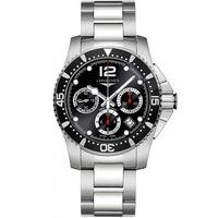 Longines Mens Chronograph Hydroconquest Bracelet Watch L37444566