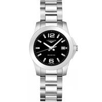 longines ladies conquest bracelet watch l33774586