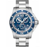 Longines Mens Blue Chronograph Bracelet Watch L38434966