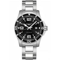 longines mens black bracelet watch l38404566