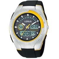Lorus Mens Black Digital Dial Watch R2361HX9