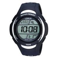 Lorus Mens Digital Blue Watch R2337EX9