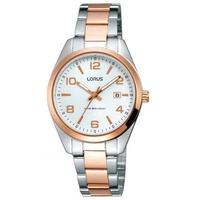 lorus ladies two tone watch rj298ax9