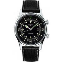 longines mens black legend fabric strap watch l36744500