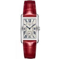 Longines Ladies Rectangular Dolcevita Leather Strap Watch L57554715