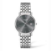 longines gents elegant automatic black dial watch