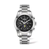Longines Gents Conquest Classic Black Dial Chronograph Watch