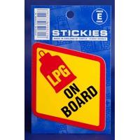 Lpg On Board Warning Sticker