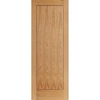 LPD Pattern 10 White Oak 1 Panel Internal Door 1981x762x35mm