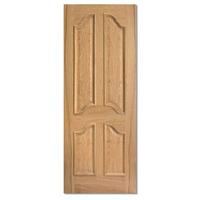 lpd richeleiu oak 4 panel unfinished internal door 78in x 33in x 35mm  ...