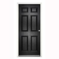 LPD Enduradoor Colonial Top Light Pre-finished Left Hand Exterior Door in Black 1981x838x38mm