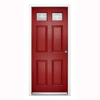 LPD Enduradoor Colonial Top Light Pre-finished Left Hand Exterior Door in Green 1981x838x38mm