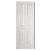 LPD Textured 4 Panel White Moulded Internal Fire Door 1981x762x44mm