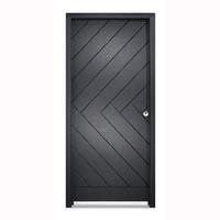 LPD Enduradoor Chevron Pre-finished Left Hand Exterior Door in Black 1981x838x38mm