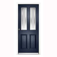 LPD Enduradoor Malton Pre-finished Left Hand Exterior Door in Black 1981x838x38mm