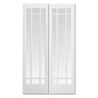 LPD Manhattan White Composite Pair of Internal Doors 78in x 46in x 40mm (1981 x 1168mm)