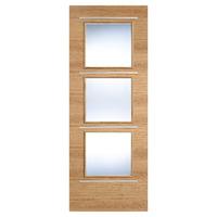 LPD Murcia Oak Clear Glazed Internal Door 78in x 27in x 35mm (1981 x 686mm)