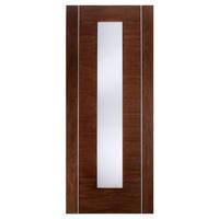 LPD Alcaraz Walnut Glazed Internal Door 78in x 30in x 35mm (1981 x 762mm)