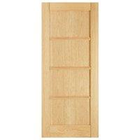 LPD Oslo Oak 4 Panel Internal Door 78in x 33in x 35mm (1981 x 838mm)