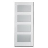 LPD Contemporary White Composite Glazed Internal Door 78in x 24in x 35mm (1981 x 610mm)