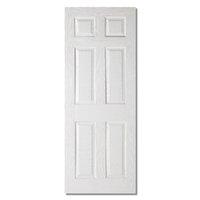 LPD Textured White Moulded 6 Panel Internal Door 2040 x 726 x 40mm (80.3 x 28.6in)