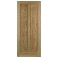 LPD Maine Oak 2 Panel Unfinished Internal Fire Door 78in x 30in x 44mm (1981 x 762mm)