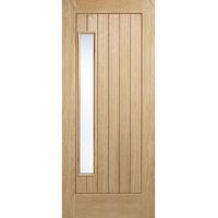 LPD Newbury 1 Light Oak Glazed Exterior Door 78in x 33in x 44mm (1981 x 838mm)