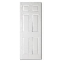 LPD Textured 6 Panel White Moulded Internal Fire Door 1981x610x44mm