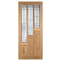 lpd coventry oak elegant double glazed exterior door 78in x 30in x 44m ...