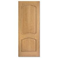 lpd louis oak raised moulding unfinished internal fire door 78in x 30i ...