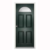 LPD Enduradoor Carolina Pre-finished Right Hand Exterior Door in Black 1981x838x38mm