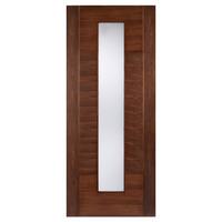 lpd aragon walnut glazed internal door 78in x 27in x 35mm 1981 x 686mm