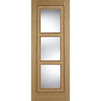 lpd oak inlay glazed internal door 78in x 27in x 35mm 1981 x 686mm