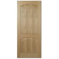 lpd louis oak unfinished internal door 80in x 32in x 35mm 2032 x 813mm