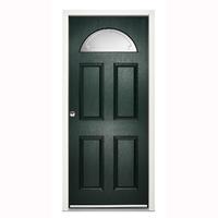 LPD Enduradoor Carolina Pre-finished Left Hand Exterior Door in Red 1981x838x38mm