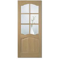 LPD Riviera Oak Unfinished Internal Door 80in x 32in x 35mm (2032 x 813mm)