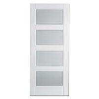 LPD Contemporary White Composite Glazed Internal Door 78in x 33in x 35mm (1981 x 838mm)