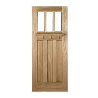 lpd tuscany oak unglazed exterior door 80in x 32in x 44mm 2032 x 813mm