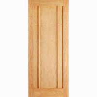 LPD Lincoln Pre-finished Oak 3 Panel Internal Fire Door 1981x838x44mm