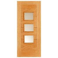 LPD Arta Oak 4 Panel Exterior Door 78in x 33in x 44mm (1981 x 838mm)