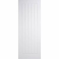 LPD Textured Vertical 5 Panel White Moulded Internal Fire Door 1981x686x44mm