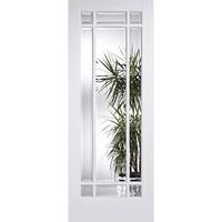 LPD Manhattan White Composite Glazed Internal Door 78in x 30in x 35mm (1981 x 762mm)