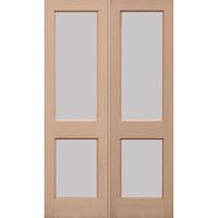 LPD 2XGG Hemlock Unglazed Exterior Door Pair 78in x 36in x 44mm (1981 x 914mm)