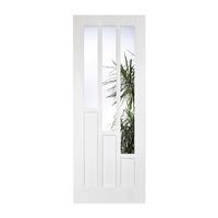 LPD Coventry White Primed Clear Glazed Internal Door 78in x 33in x 35mm (1981 x 838mm)