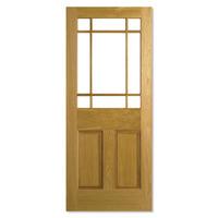 LPD Downham Oak Unglazed Internal Door 78in x 30in x 35mm (1981 x 762mm)