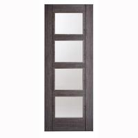 lpd vancouver 4 light clear glazed chocolate grey internal door 1981x7 ...