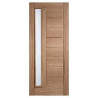 LPD Goodwood Oak Frosted Double Glazed Exterior Door 80in x 32in x 44mm (2032 x 813mm)