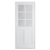 LPD Canterbury White Composite Glazed Internal Door 78in x 33in x 35mm (1981 x 838mm)