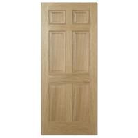 LPD Regency Oak 6 Panel Unfinished Internal Door 78in x 33in x 35mm (1981 x 838mm)