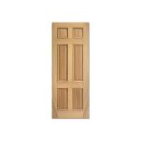 lpd regency oak 6 panel raised moulding unfinished internal door 78in  ...